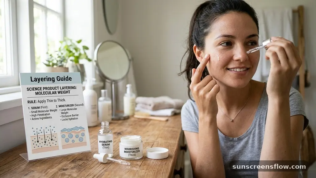 The Science of Product Layering and Molecular Weight - do you put serum or moisturizer on first