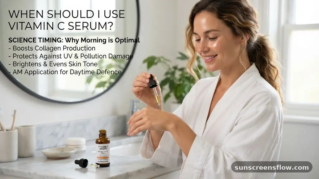 The Science of Timing: Why Morning is Optimal - when should i use vitamin c serum