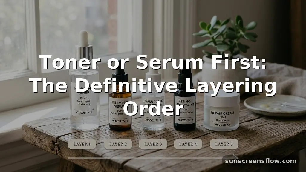 toner or serum first
