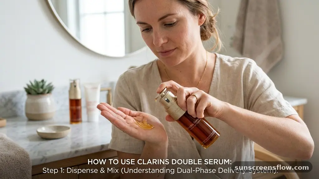 Understanding the Dual-Phase Delivery System - how to use clarins double serum