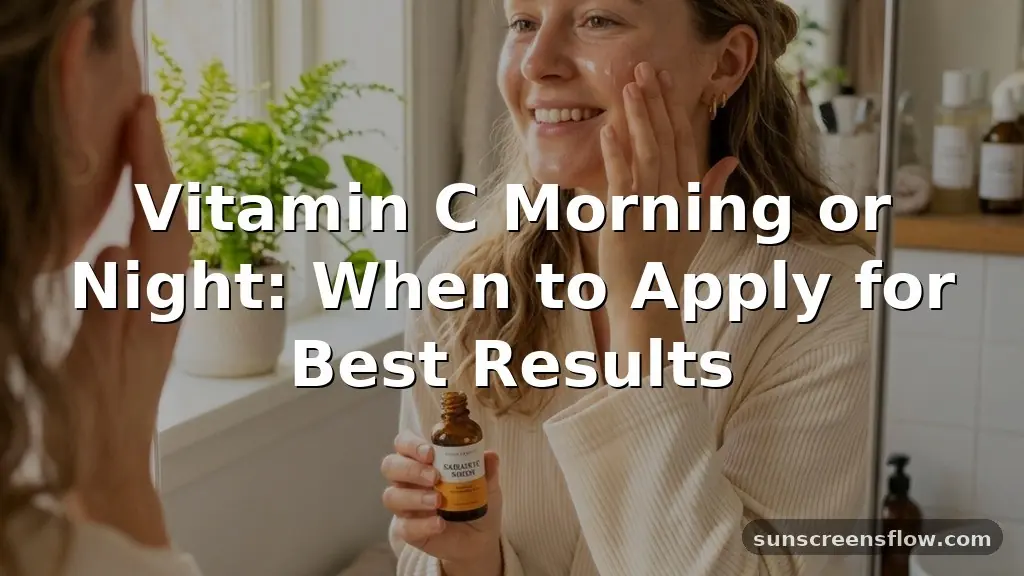 vitamin c morning or night
