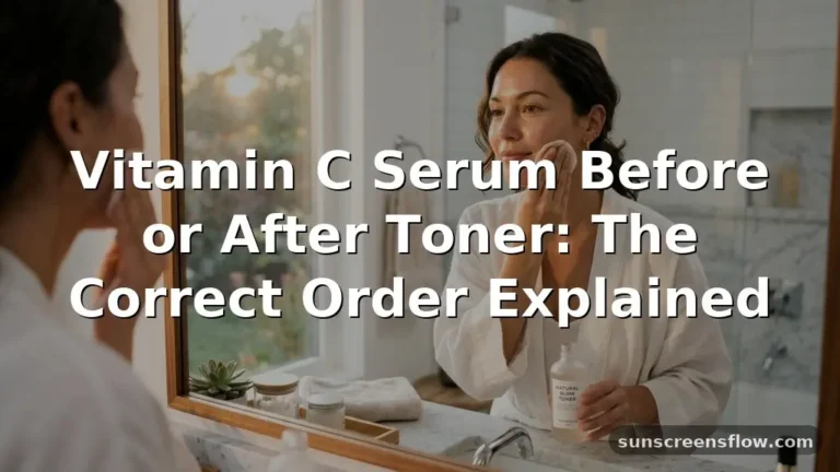 vitamin c serum before or after toner