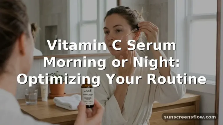 vitamin c serum morning or night