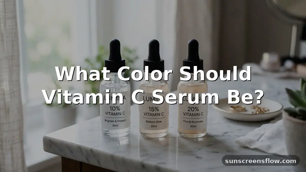 what color should vitamin c serum be