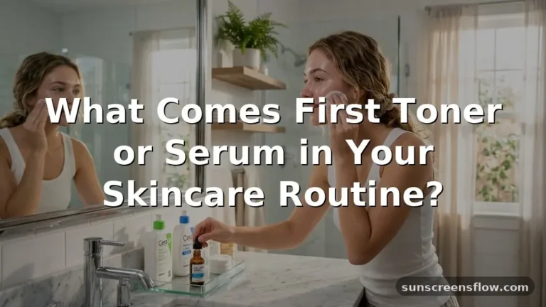what comes first toner or serum