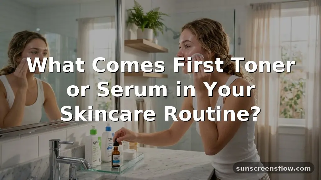 what comes first toner or serum