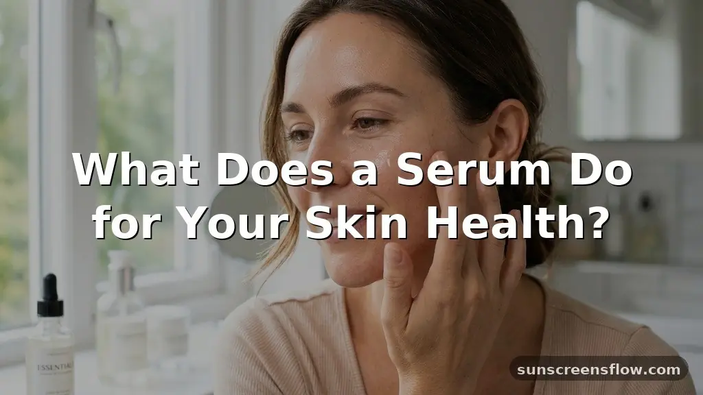 what does a serum do