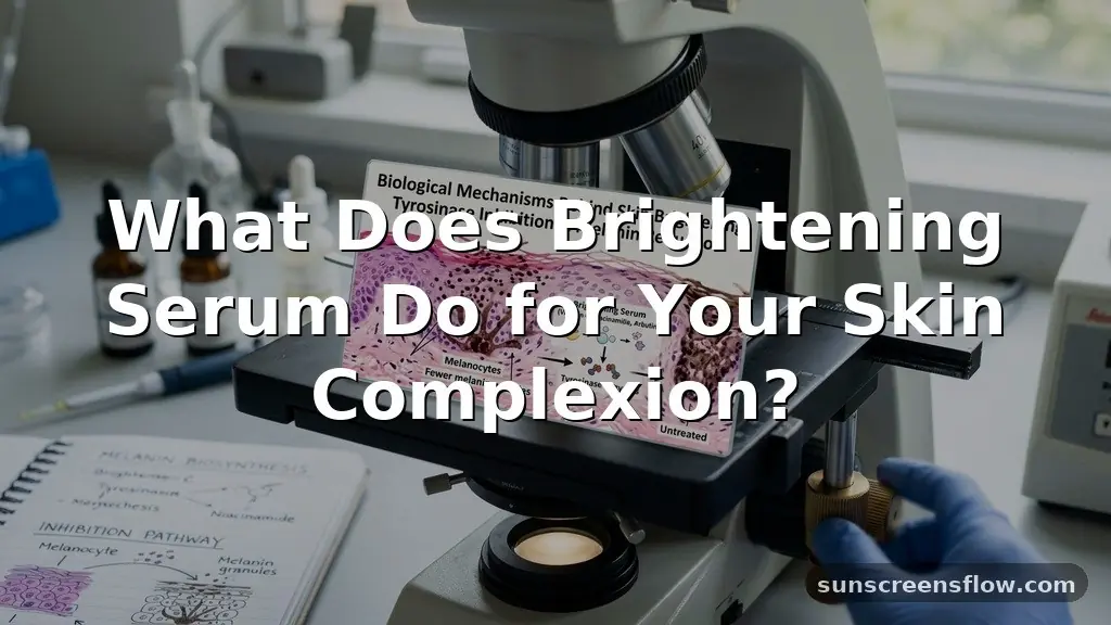 what does brightening serum do