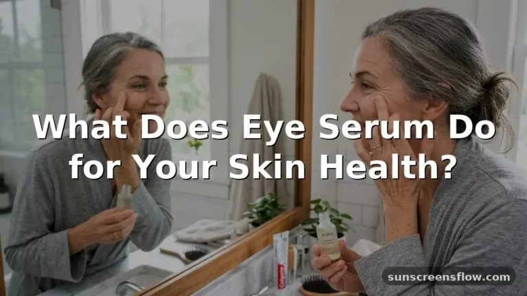 what does eye serum do