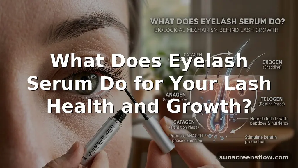 what does eyelash serum do