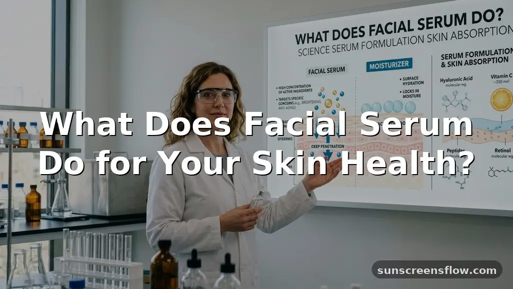 what does facial serum do