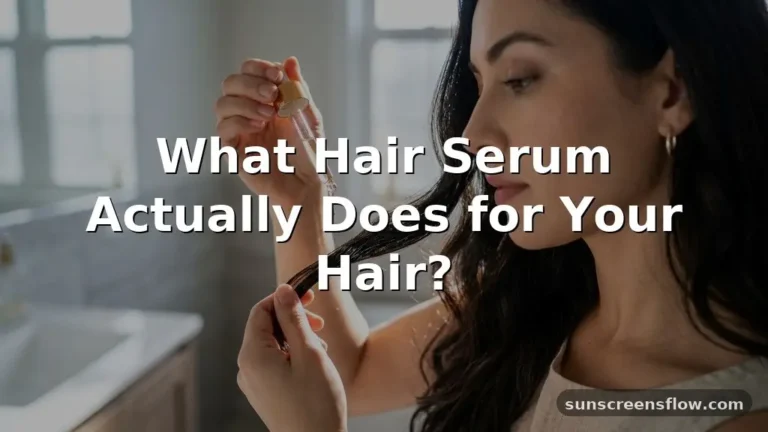 what does hair serum do for your hair