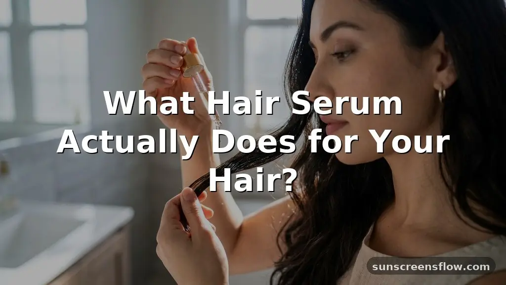 what does hair serum do for your hair