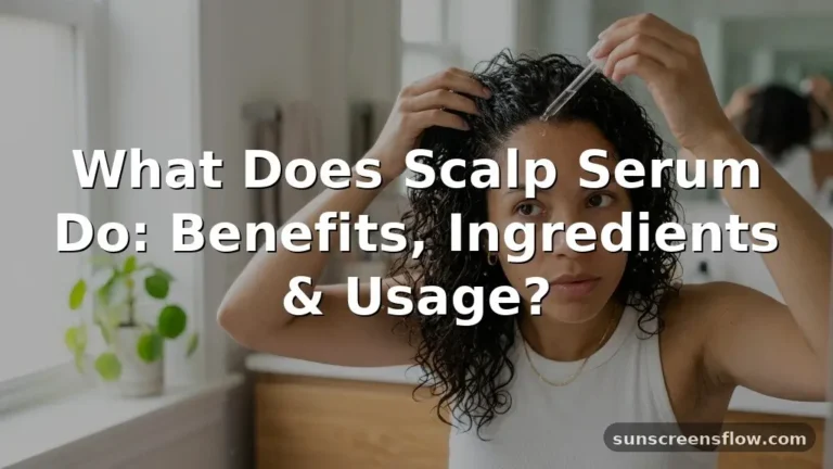 what does scalp serum do