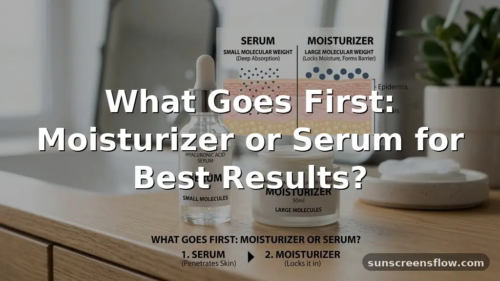 what goes first moisturizer or serum