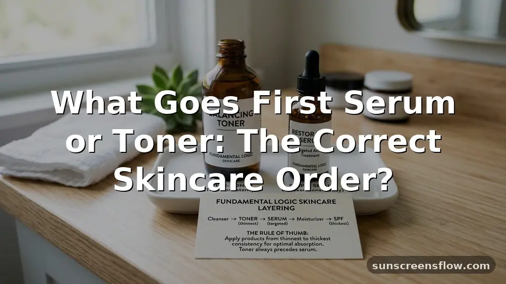 what goes first serum or toner