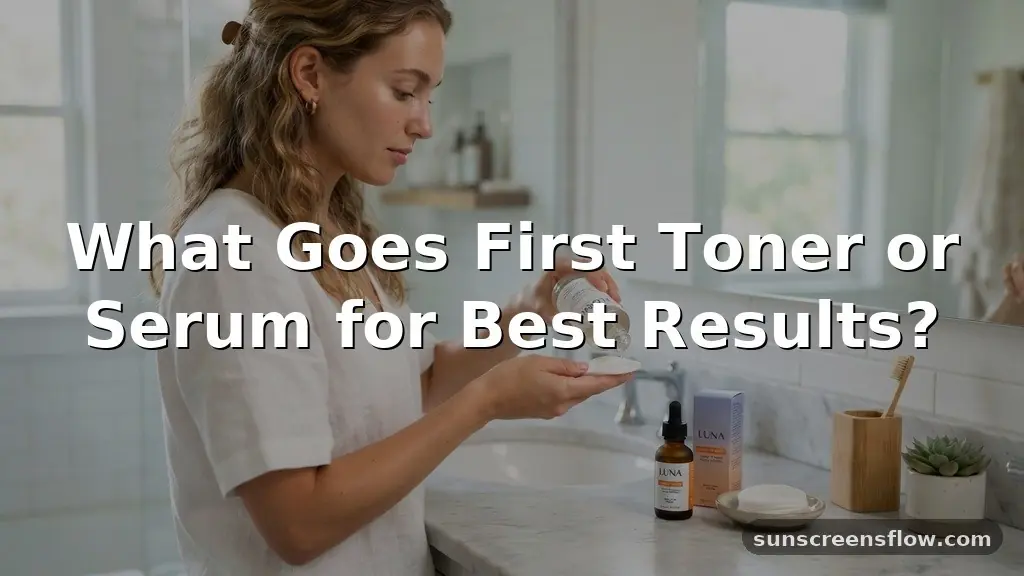 what goes first toner or serum