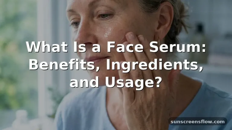 what is a face serum