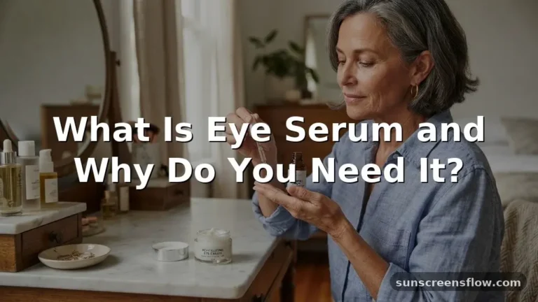 what is eye serum