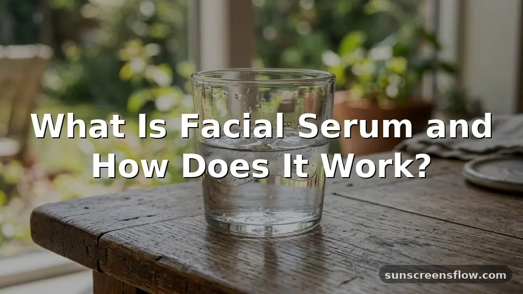 what is facial serum