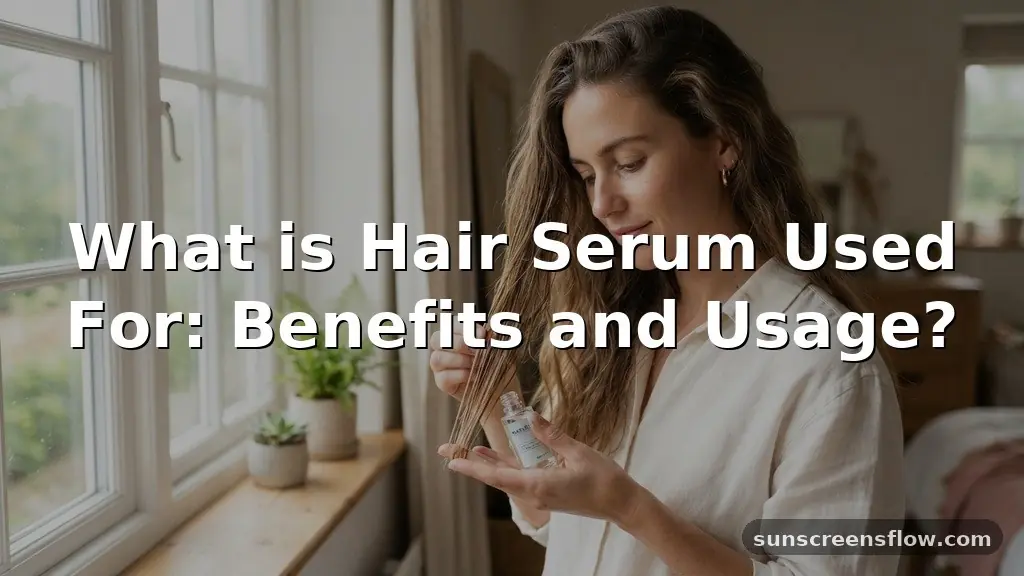 what is hair serum used for