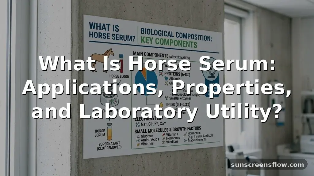 what is horse serum