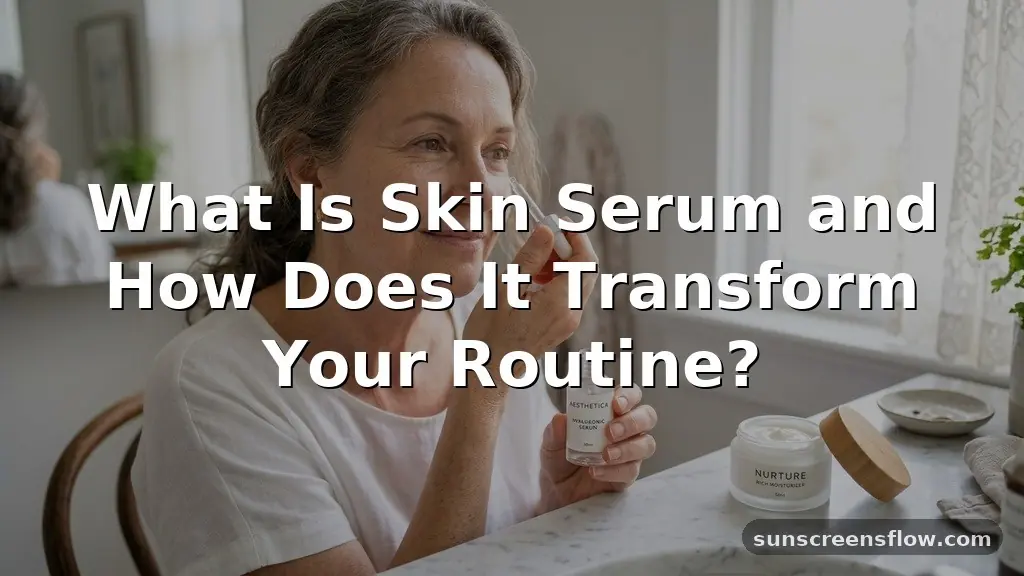 what is skin serum