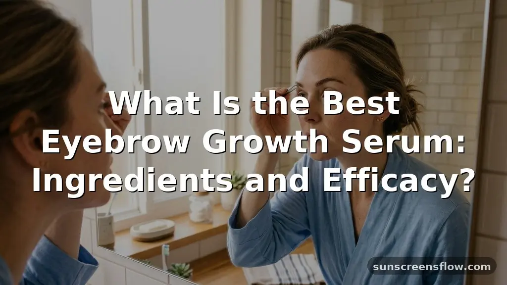 what is the best eyebrow growth serum