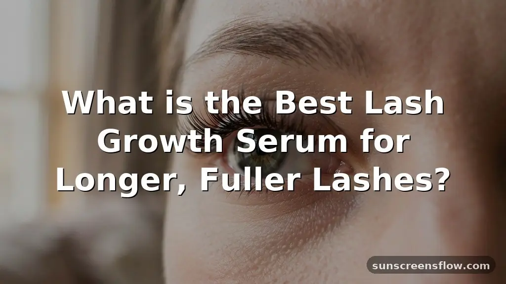 what is the best lash growth serum