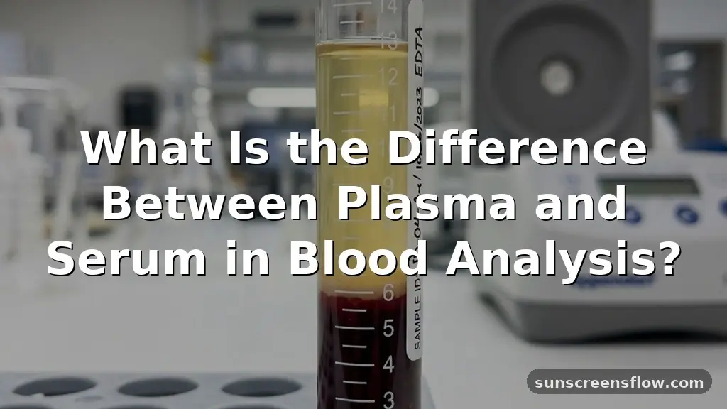 what is the difference between plasma and serum