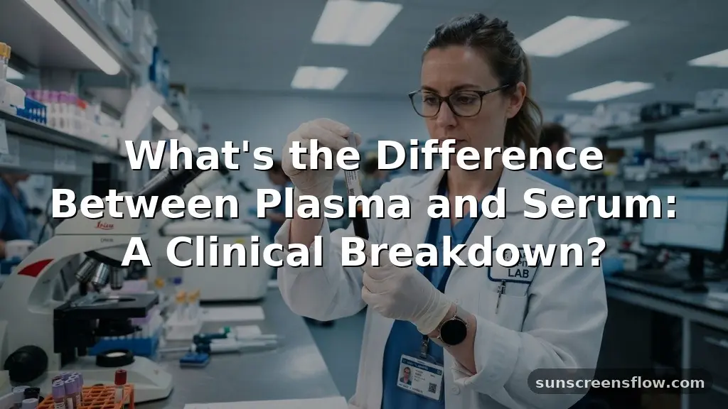 what's the difference between plasma and serum