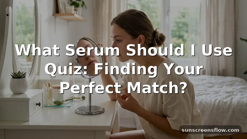 what serum should i use quiz
