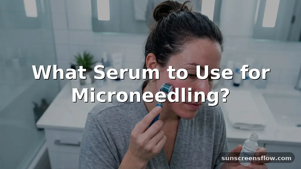 what serum to use for microneedling