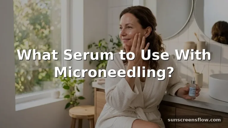 what serum to use with microneedling
