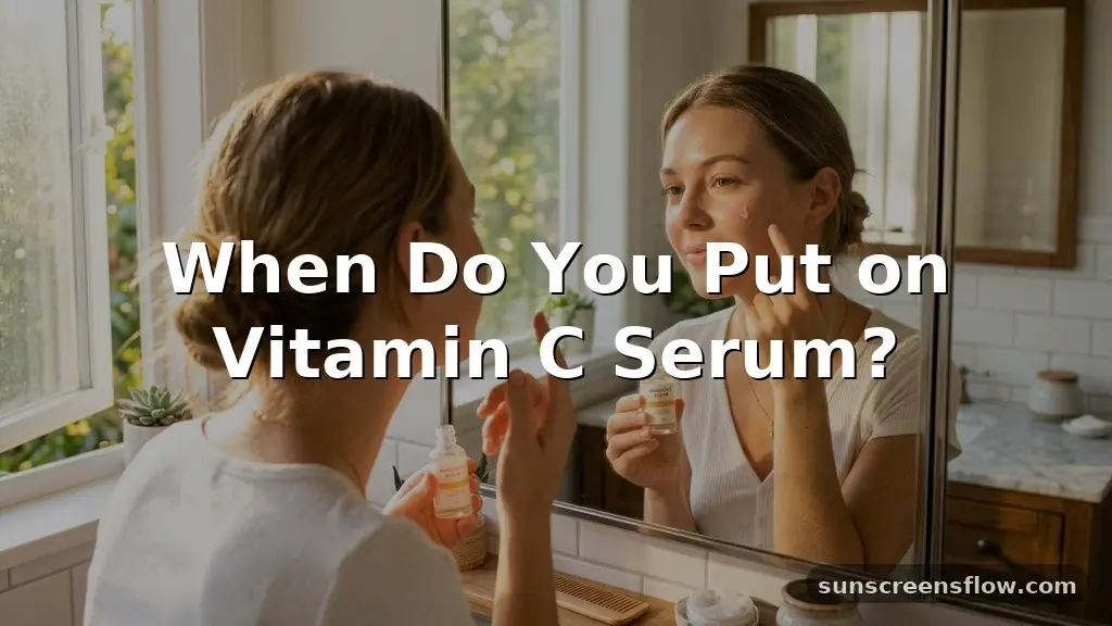 when do you put on vitamin c serum
