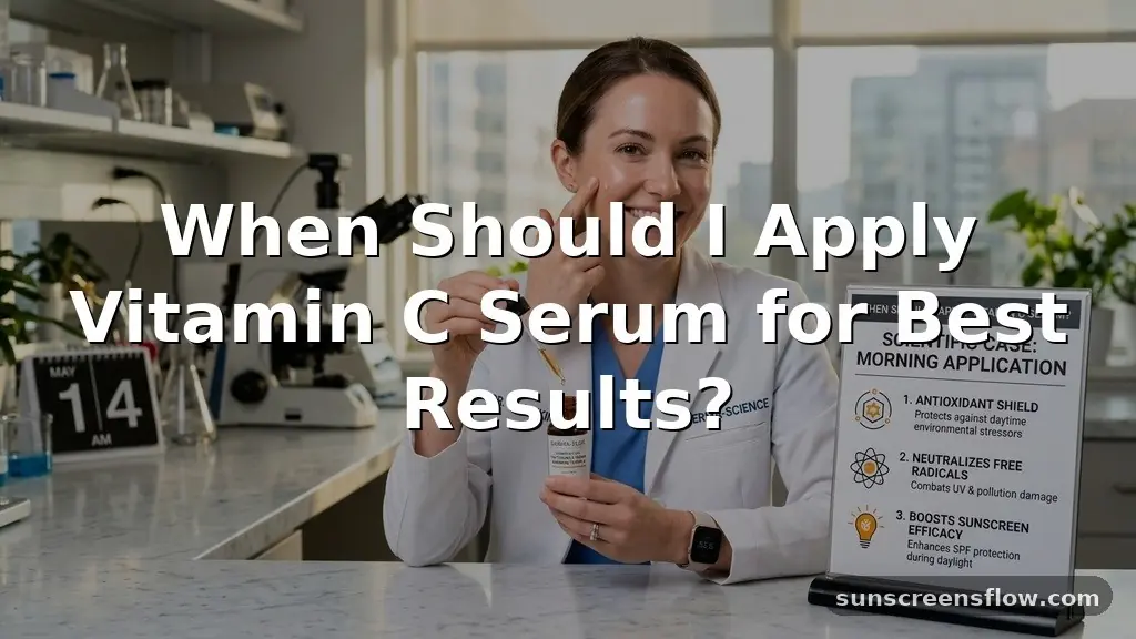 when should i apply vitamin c serum