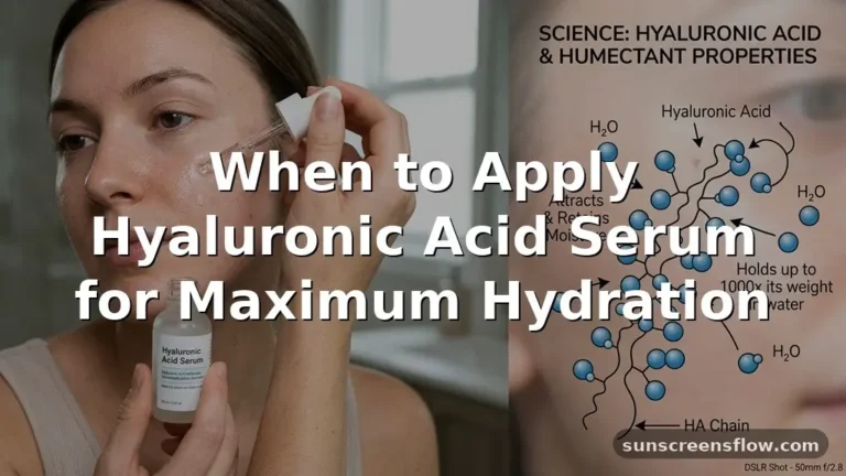when to apply hyaluronic acid serum