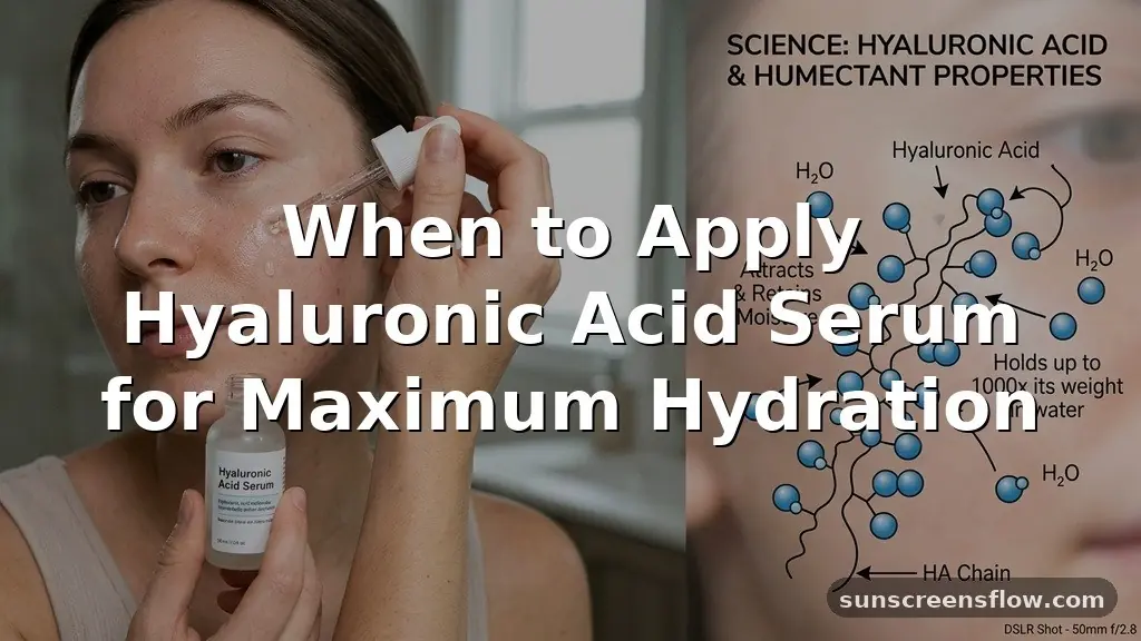 when to apply hyaluronic acid serum