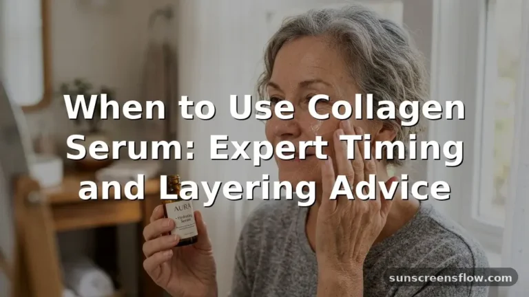when to use collagen serum