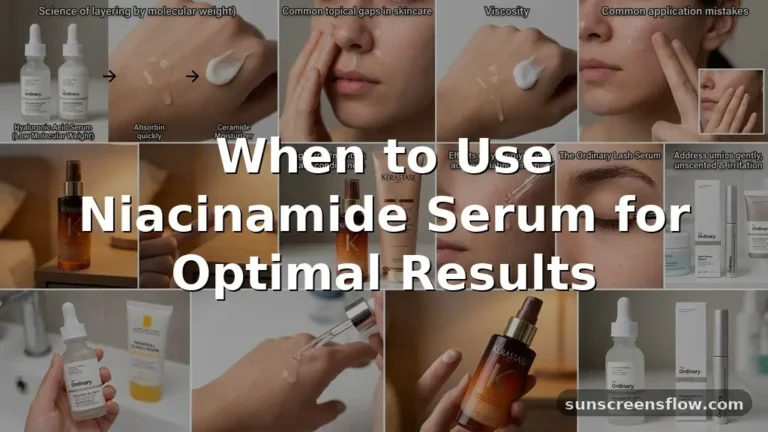 when to use niacinamide serum