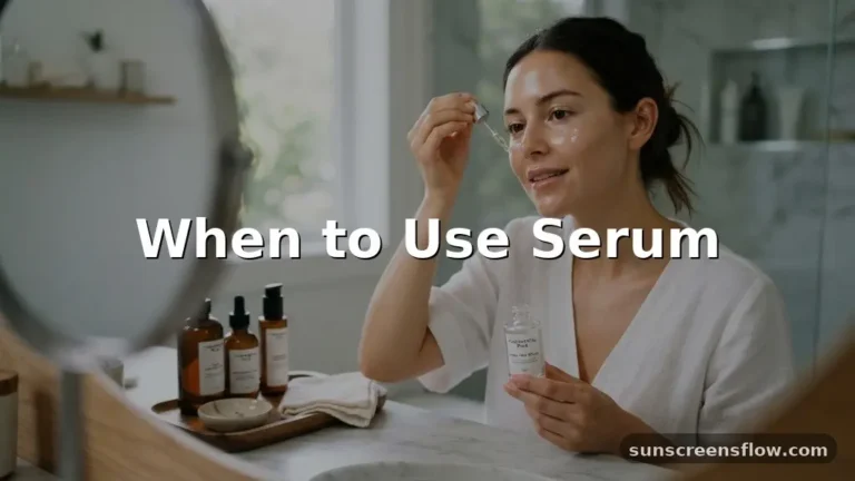 when to use serum