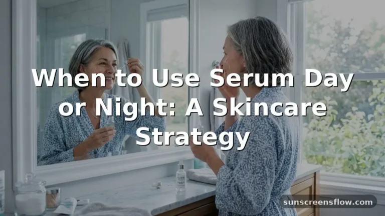 when to use serum day or night