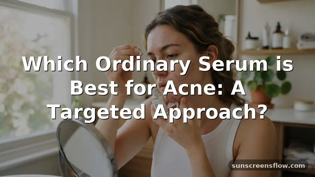 which ordinary serum is best for acne